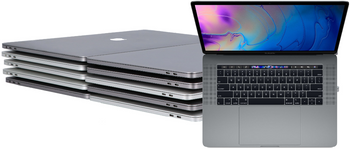 Pakiet 15 Sztuk Apple MacBook Pro A1990 Space Gray 2880x1800 Klasa C