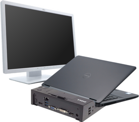 Dotykowy Dell Latitude E7250 i5-5300U 8GB 256GB SSD 1920x1080 Klasa C Windows 10 Home Brak baterii +Zasilacz Monitor Stacja dokująca