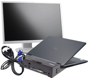 Dotykowy Dell Latitude E7270 i7-6600U 8GB 128GB SSD 1920x1080 Klasa C Windows 10 Home Brak baterii +Zasilacz Monitor z okablowaniem Stacja dokująca