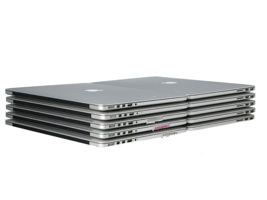 Pakiet 25 Sztuk Apple MacBook Pro A1398 2880x1800 Klasa C